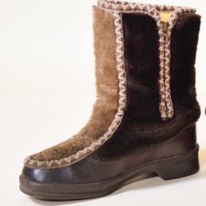 Vintage Snowland Faux Fur Boots Size 6